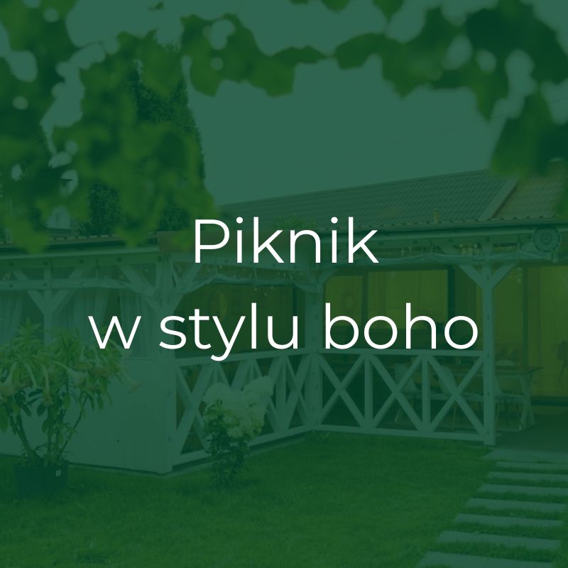 przestrzeń na piknik w stylu boho Bydgoszcz Nefrytowy Zakątek