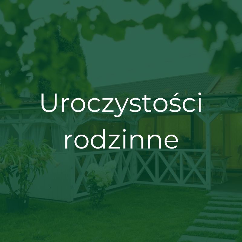 uroczystości rodzinne Nefrytowy Zakątek przestrzeń na wynajem